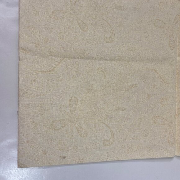1 Yd Tone on Tone Paisley Butter Yellow Quilting Fabric - Picture 1 of 4